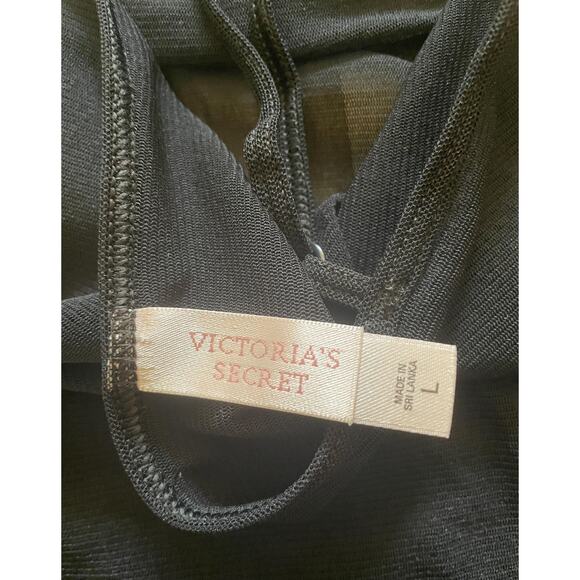 00's vintage micro mesh satin mcbling y2k tank top cami LARGE Victoria's Secret - Picture 6 of 6